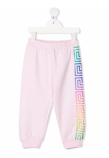 Versace Kids Pantaloni sportivi con stampa - Rosa