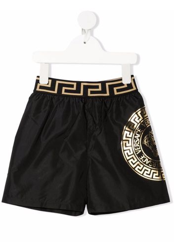 Versace Kids Medusa-print swim shorts - Nero