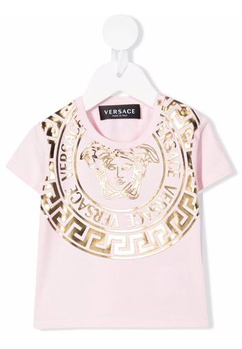 Versace Kids Medusa Head-print T-shirt - Rosa