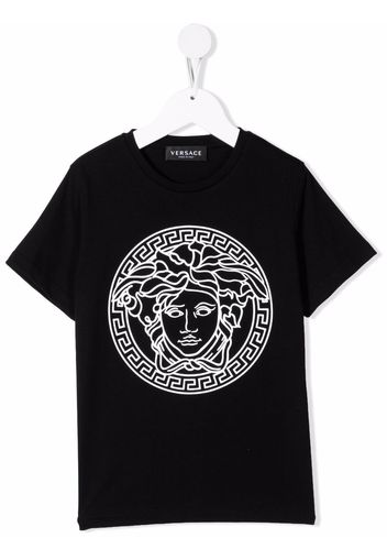 Versace Kids logo-print cotton T-shirt - Nero