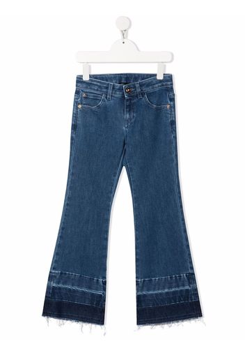 Versace Kids flared leg jeans - Blu