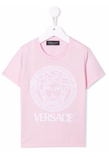 Versace Kids Medusa-print short-sleeve T-shirt - Rosa