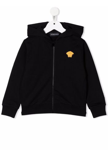 Versace Kids Medusa Head-print zip-up hoodie - Nero