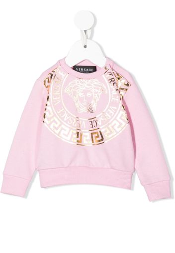 Versace Kids Medusa-print sweatshirt - Rosa