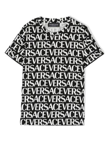 Versace Kids T-shirt con stampa - Nero