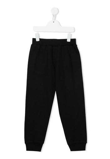 Versace Kids Medusa embroidery track pants - Nero