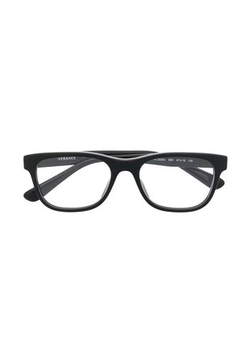 Versace Kids logo rectangular-frame glasses - Nero