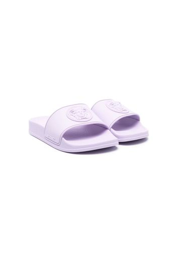 Versace Kids Medusa Head-detail open-toe sandals - Viola