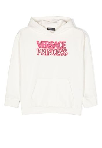 Versace Kids Felpa Princess con stampa - Bianco