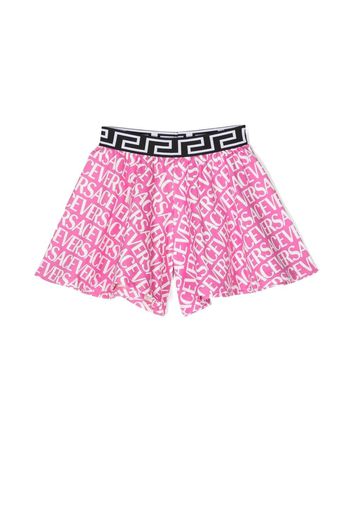 Versace Kids logo-print shorts - Rosa