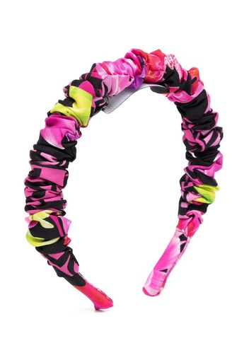 Versace Kids ruched hair band - Multicolore