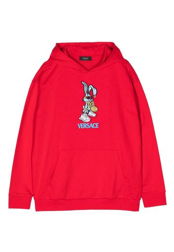 Versace Kids Lunar New Year Rabbit hoodie - Rosso