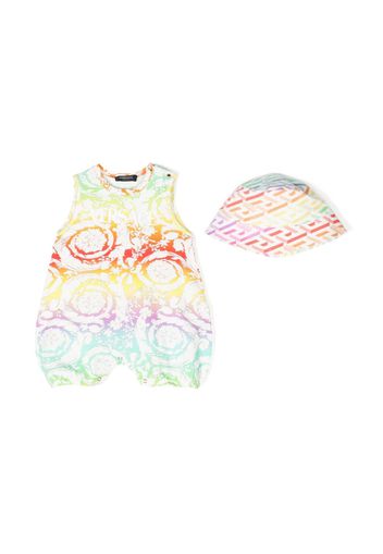 Versace Kids baroque-print shorties set - Multicolore