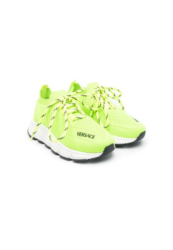 Versace Kids Trigreca low-top sneakers - Verde