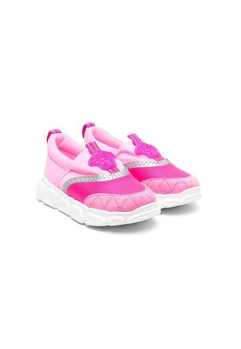 Versace Kids Medusa slip-on sneakers - Rosa