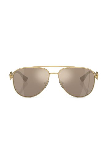 Versace Kids logo-plaque pilot-frame sunglasses - Oro