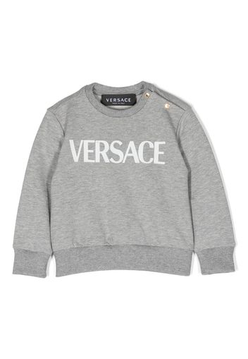 Versace Kids Felpa Medusa con stampa - Grigio