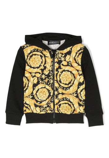 Versace Kids Barocco hooded sweatshirt - Nero