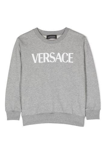 Versace Kids logo-print sweatshirt - Grigio