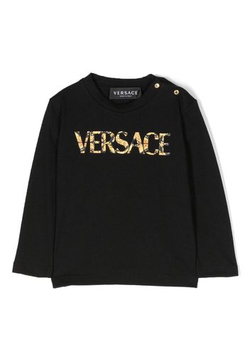 Versace Kids T-shirt con stampa - Nero