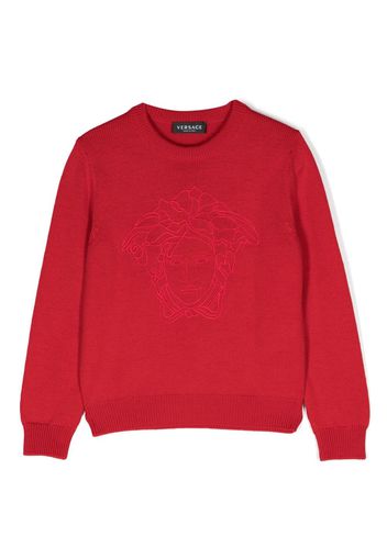 Versace Kids Maglione Medusa Head - Rosso