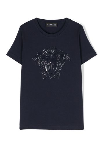 Versace Kids Medusa Head cotton T-shirt - Blu