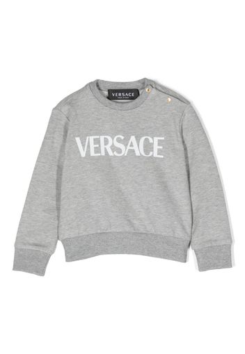 Versace Kids Medusa Head-motif jersey sweatshirt - Grigio