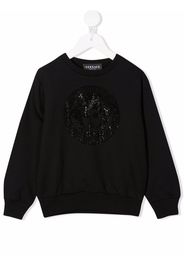 Versace Kids Felpa con ricamo - Nero