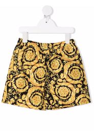 Versace Kids Costume da bagno Barocco con stampa - Nero