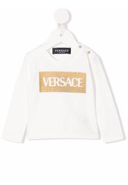Versace Kids logo-print sweatshirt - Bianco