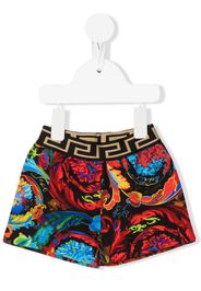 Versace Kids Shorts con stampa - Nero