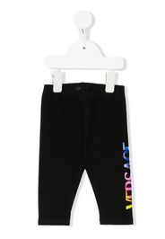 Versace Kids Leggings con stampa - Nero