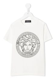 Versace Kids T-shirt Medusa con stampa - Bianco