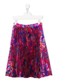 Versace Kids Kaleidoscopic Barocco pleated skirt - Rosa