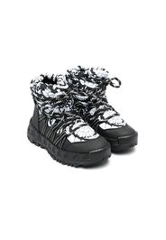 Versace Kids Barocco-print snow boots - Nero