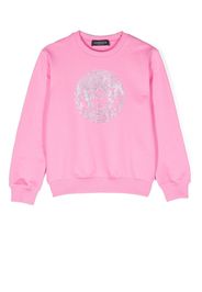 Versace Kids crystal-embellished Medusa sweasthirt - Rosa