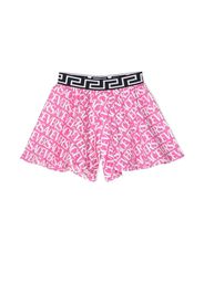 Versace Kids logo-print shorts - Rosa