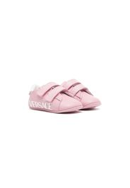 Versace Kids logo-print touch-strap sneakers - Rosa