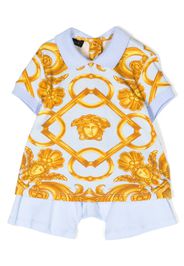 Versace Kids baroque-print shorts set - Blu