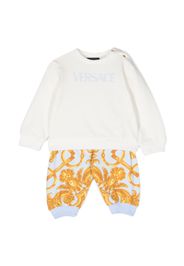 Versace Kids logo-print tracksuit set - Bianco