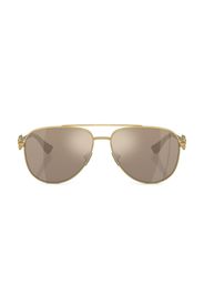 Versace Kids logo-plaque pilot-frame sunglasses - Oro