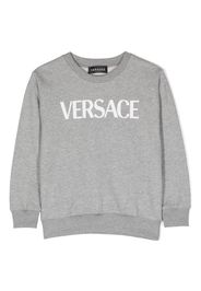 Versace Kids logo-print sweatshirt - Grigio