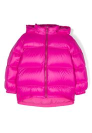 Versace Kids logo-embroidered padded jacket - Rosa