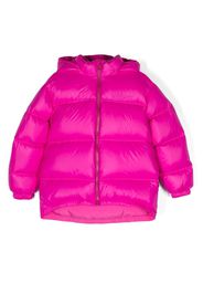 Versace Kids logo-embroidered padded jacket - Rosa