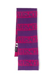 Versace Kids Sciarpa con intarsio - Viola