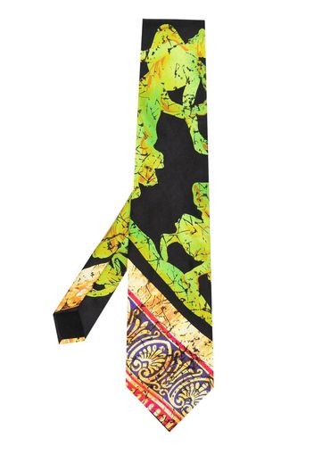 Versace Pre-Owned 1990s graphic-print silk tie - Nero