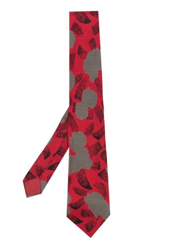 Versace Pre-Owned 1970s graphic-print silk tie - Rosso