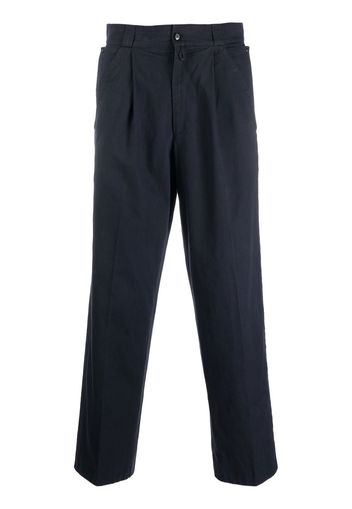 Versace Pre-Owned 1980s cropped straight-leg trousers - Blu