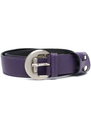 Versace Pre-Owned 1970s leather buckle belt - Viola