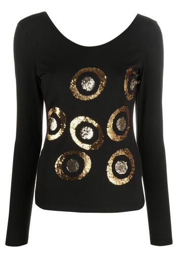 Versace Pre-Owned Top a righe Pre-owned anni 2000 - Nero